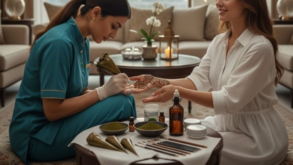 Professional henna home service Dubai